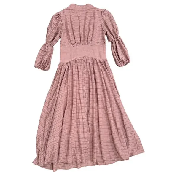 Anthropologie Pink Midi Dress - Picture 5 of 9